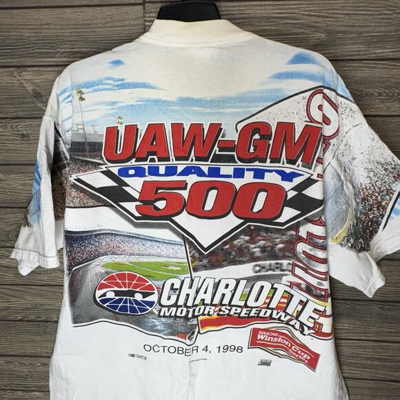 Vintage 1998 NASCAR Winston Cup Series Charlotte UAW-GM 500 Size XXL Chase Auth - Picture 10 of 12